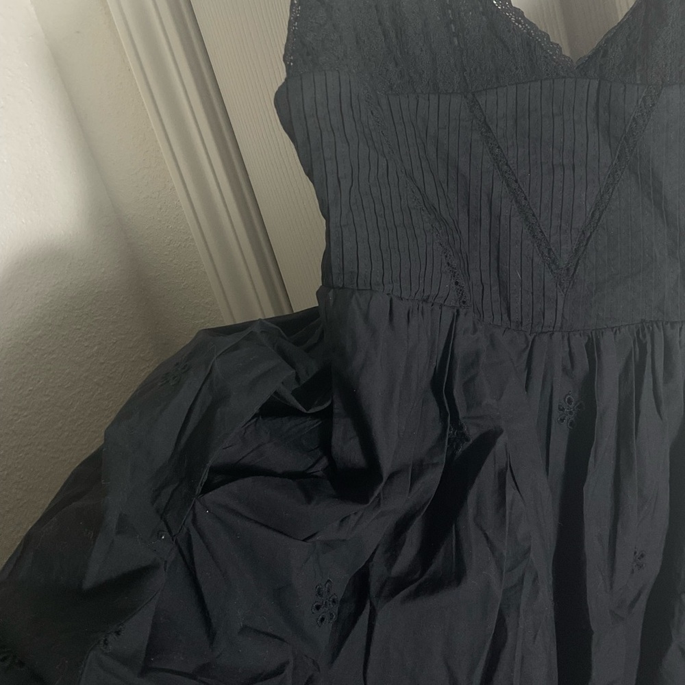 Zara Woman’s Black Spaghetti Strap mini Dress size medium - Picture 5 of 11